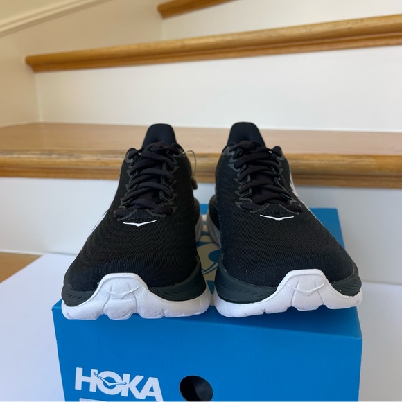 NWT Hoka Mach 5 Running Shoes in black / white / castlerock , Hoka One One - Picture 8 of 14